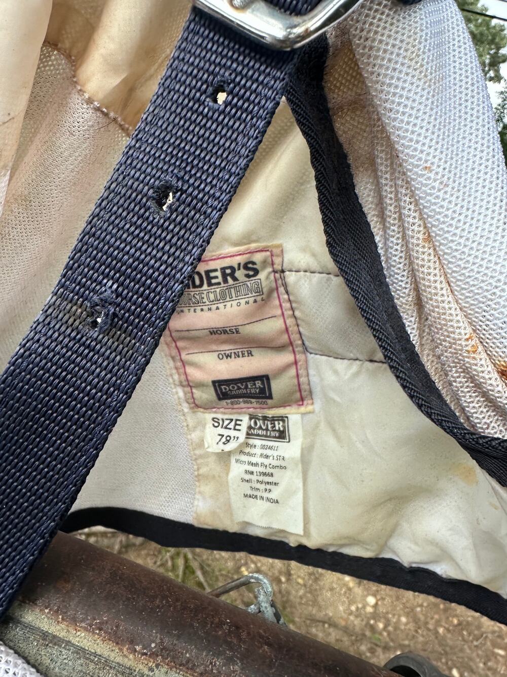 Dover / Rider International Fly Sheet | 78"
